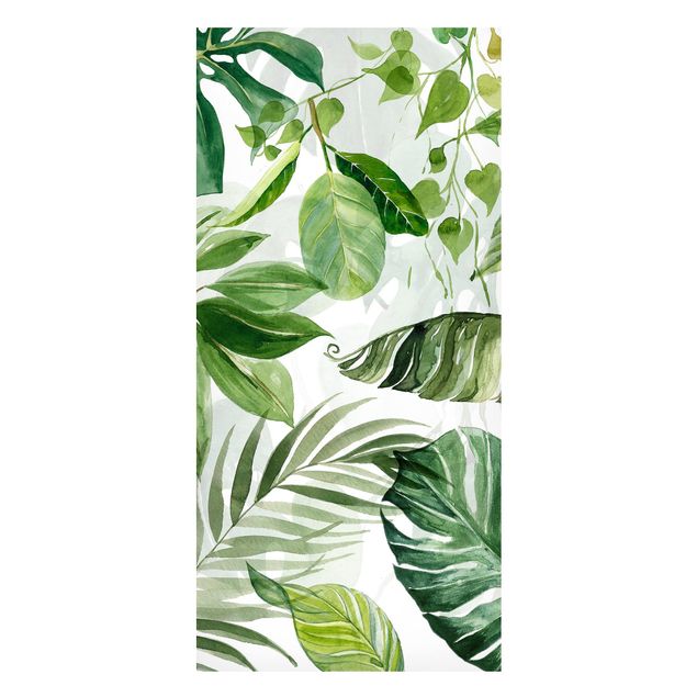 Magnet boards flower Watercolour Tropical Leaves And Tendrils
