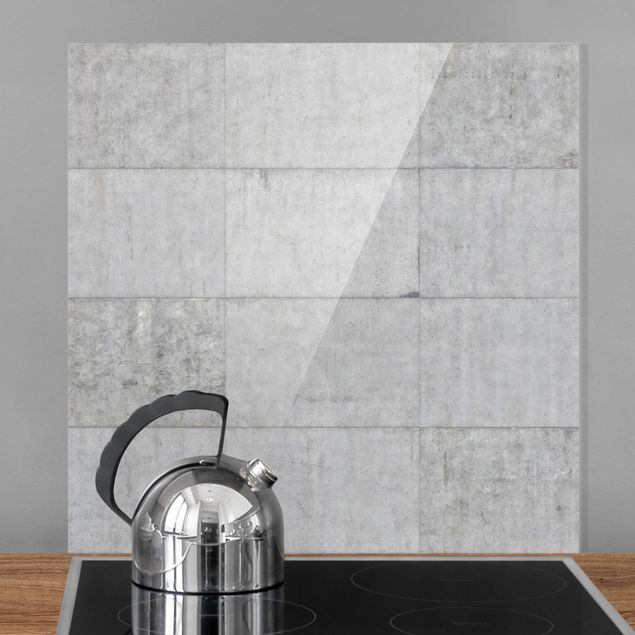 Kitchen Concrete Tile Look Grey