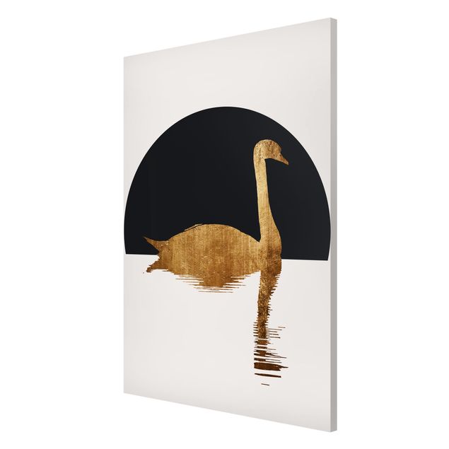 Magnet boards animals Swan Gold
