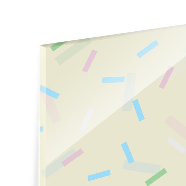 Splashback - Colourful Confetti Of Pastel Stripes - Square 1:1