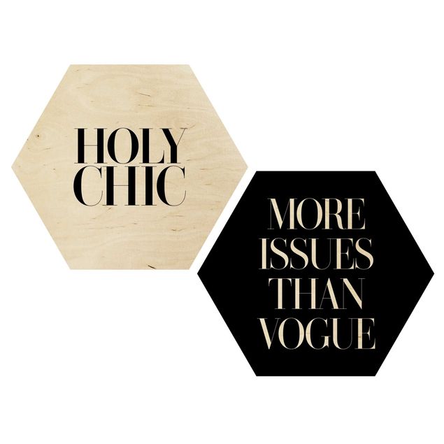 Prints on wood Holy Chic & Vogue