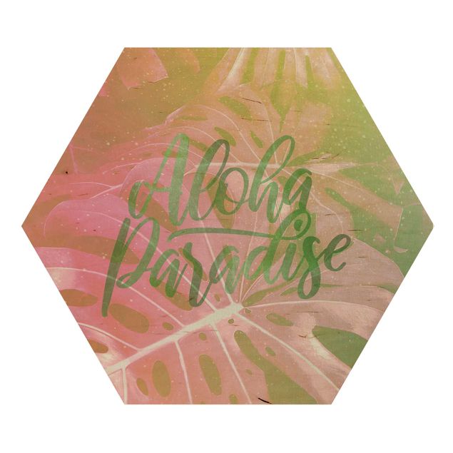 Wood prints Rainbow - Aloha Paradise