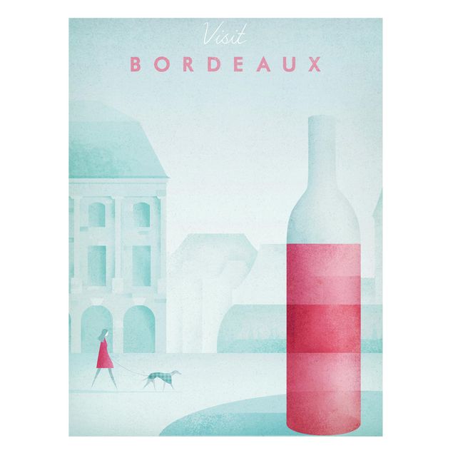 Art prints Travel Poster - Bordeaux