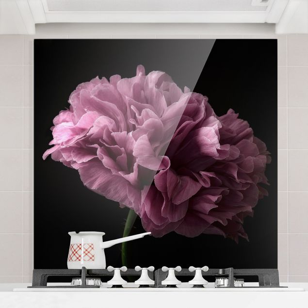 Kitchen Proud Peony In Front Of Black