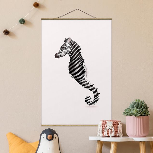 Kitchen Seahorse With Zebra Stripes