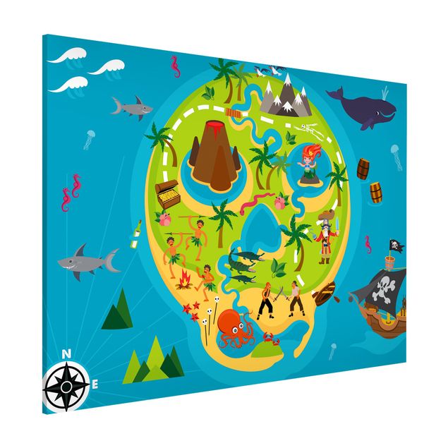 Nursery decoration Playoom Mat Pirates - Welcome To The Pirate Island