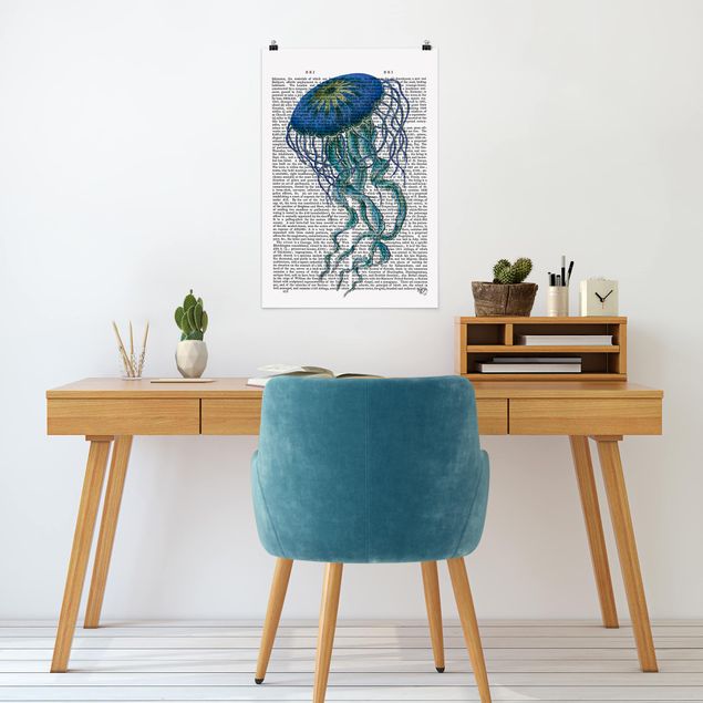Prints quotes Animal Reading - Jellyfish