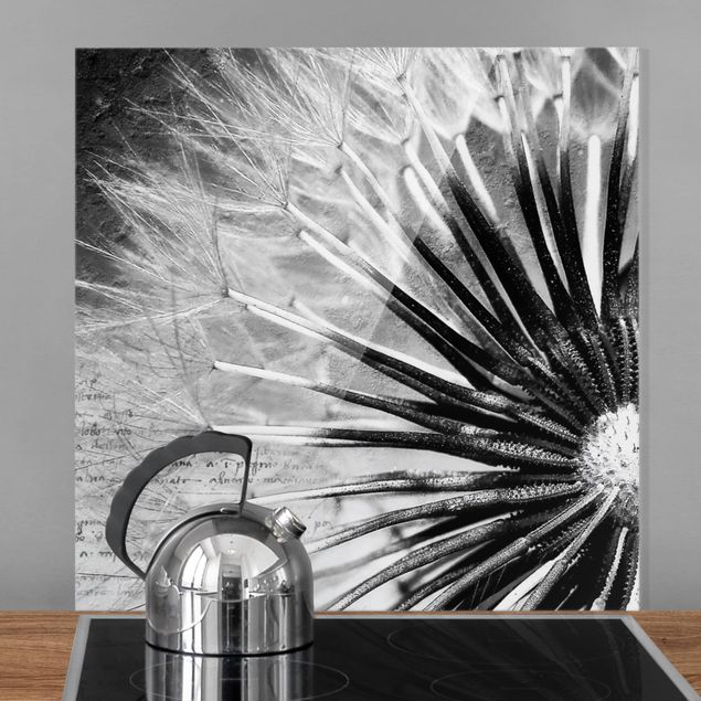 Kitchen Dandelion Black & White