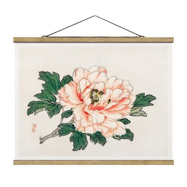 Floral prints Asian Vintage Drawing Pink Chrysanthemum