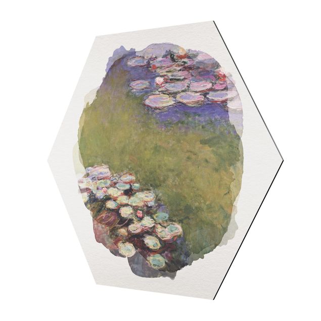Flower print WaterColours - Claude Monet - Water Lilies