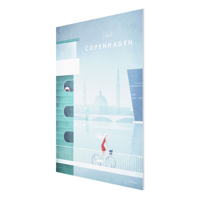 Prints vintage Travel Poster - Copenhagen