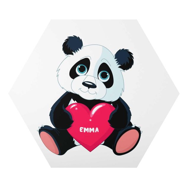 Prints quotes Panda With Heart