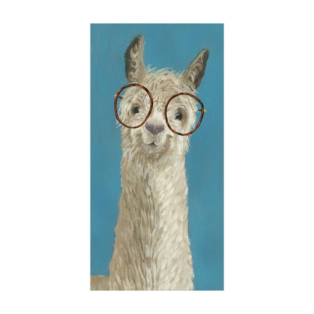 kitchen runner rugs Lama With Glasses I