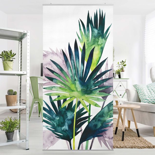 Room divider panels Exotic Foliage - Fan Palm
