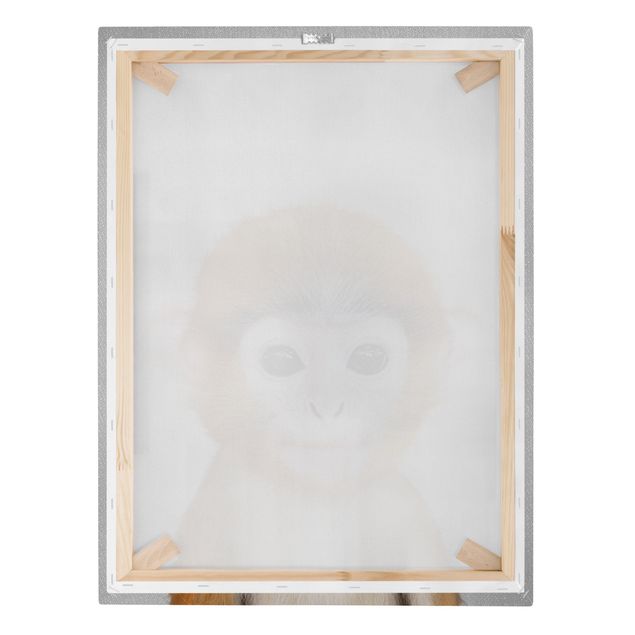 Prints black and white Baby Monkey Anton