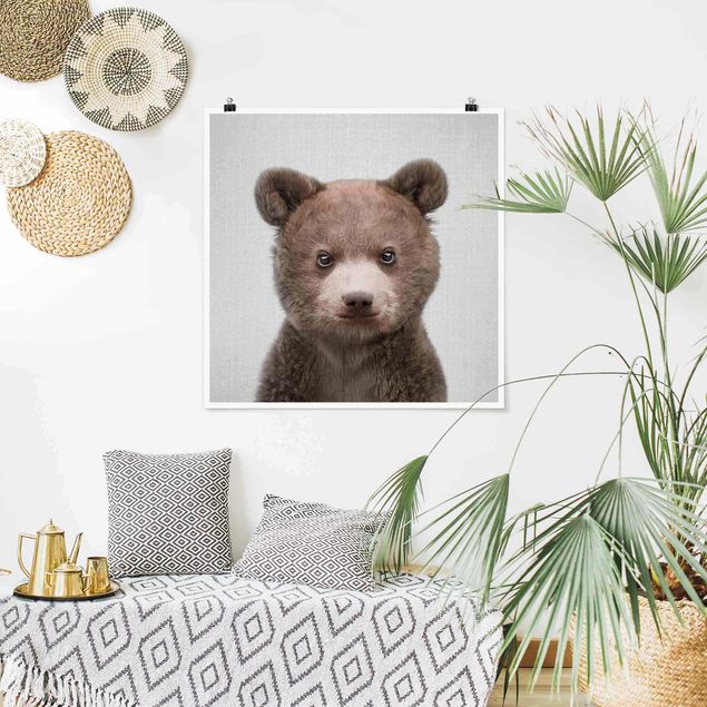 Animal wall art Baby Bear Bruno