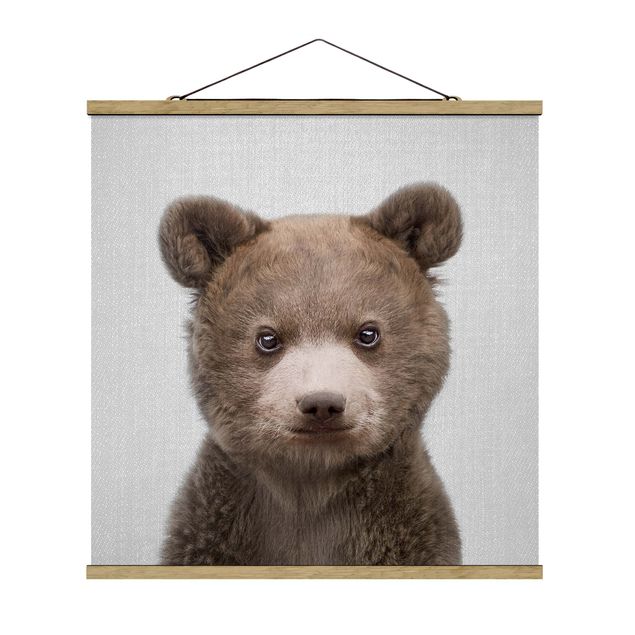 Black and white poster prints Baby Bear Bruno