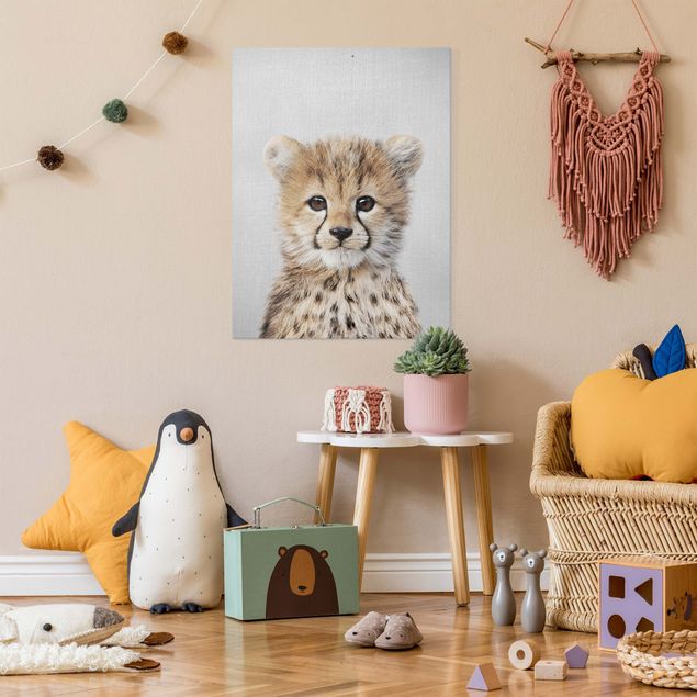 Cat canvas art Baby Cheetah Gino