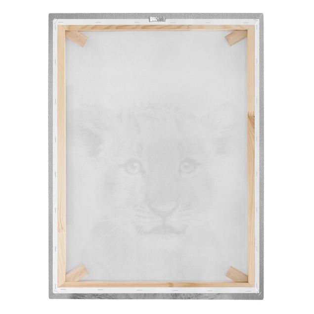 Prints modern Baby Lion Luca Black And White