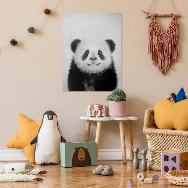 Panda print Baby Panda Prian Black And White