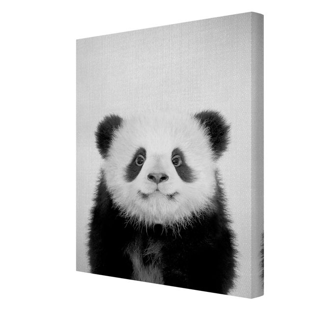 Prints black and white Baby Panda Prian Black And White