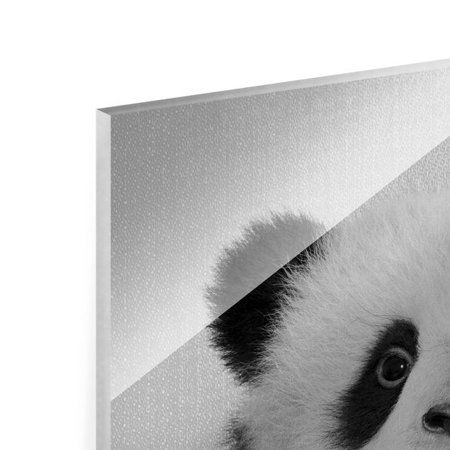 Black and white wall art Baby Panda Prian Black And White