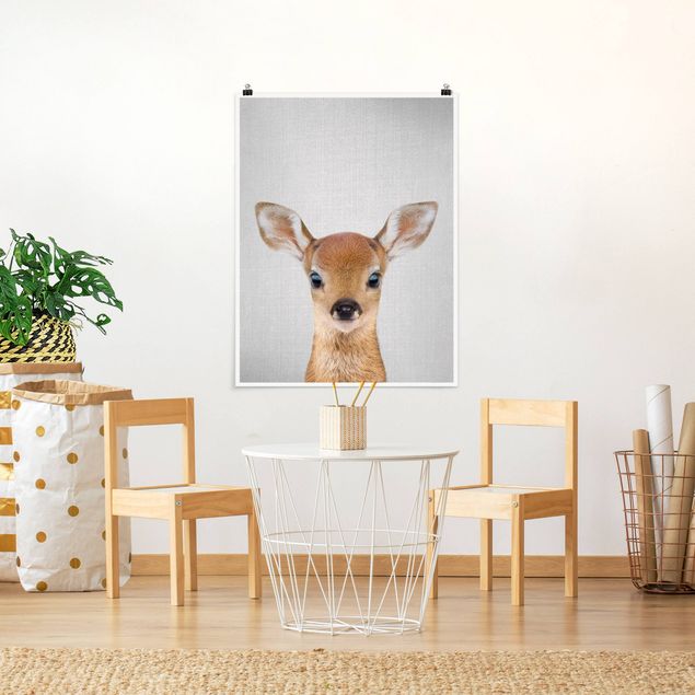 Animal wall art Baby Roe Deer Romy