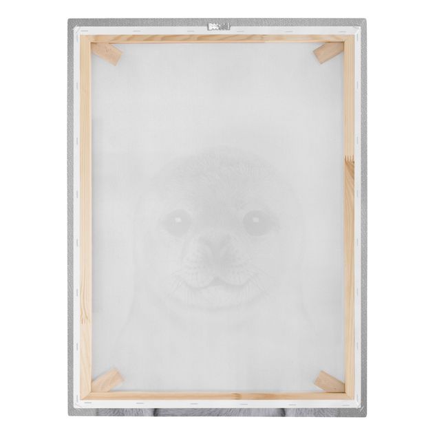Gal Design Baby Seal Ronny Black And White