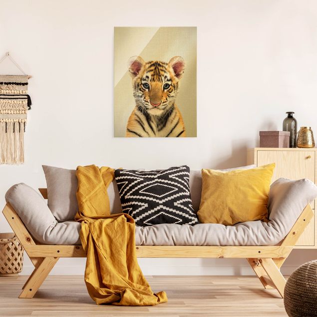 Glass prints pieces Baby Tiger Thor