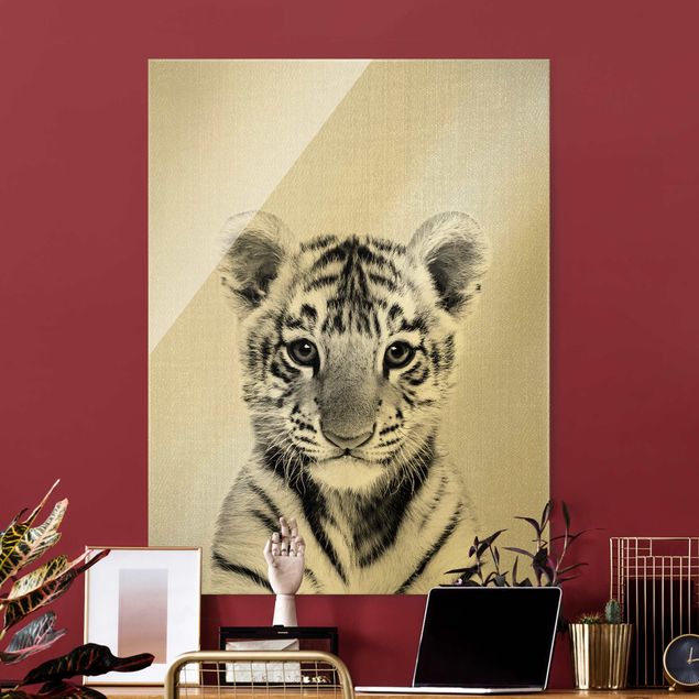 Tiger prints Baby Tiger Thor Black And White