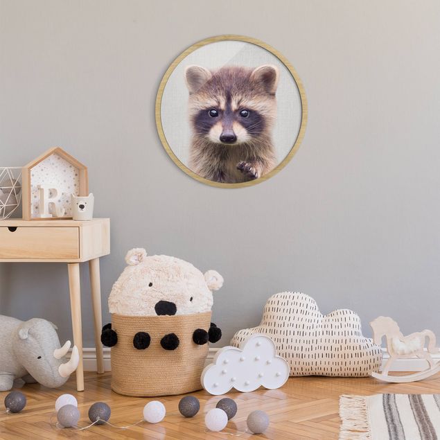 Animal wall art Baby Raccoon Wicky