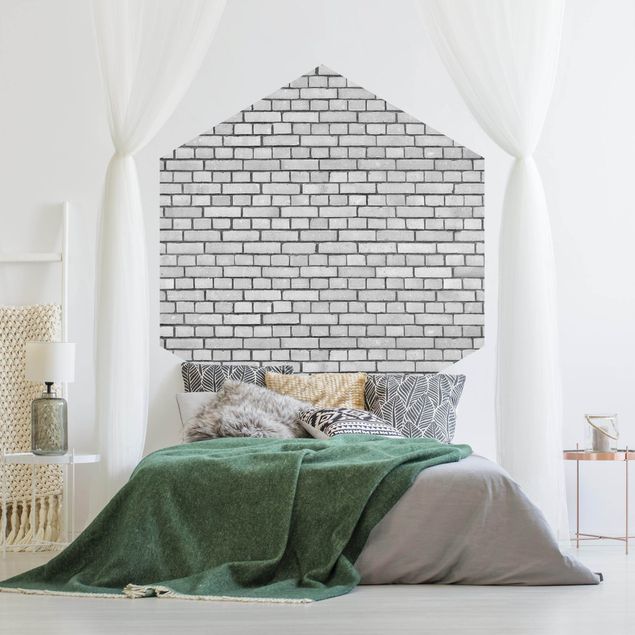 Wallpapers patterns Brick Wall White