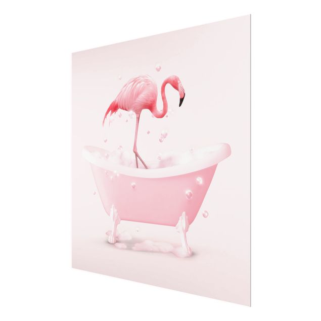 Prints Bath Tub Flamingo