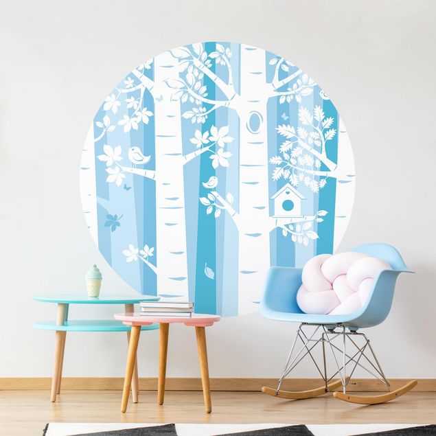Nursery decoration Trees In The Forest Blue