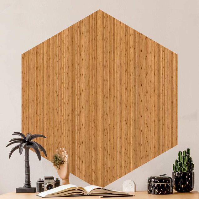Wood effect wallpaper Bamboo