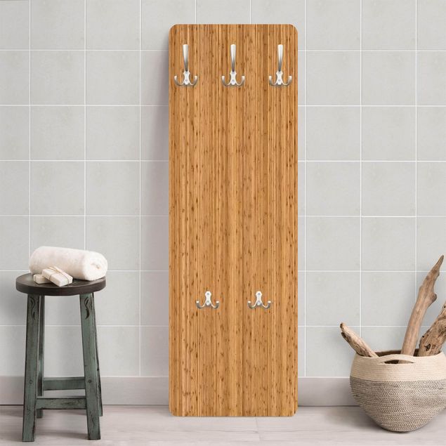 Wooden wall mounted coat rack Bamboo