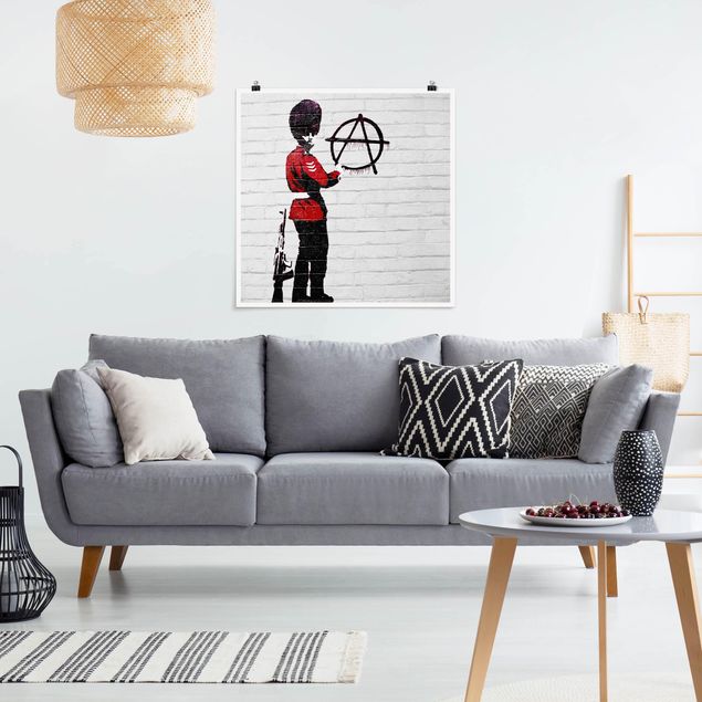 Contemporary art prints Anarchist Soldier - Brandalised ft. Graffiti by Banksy