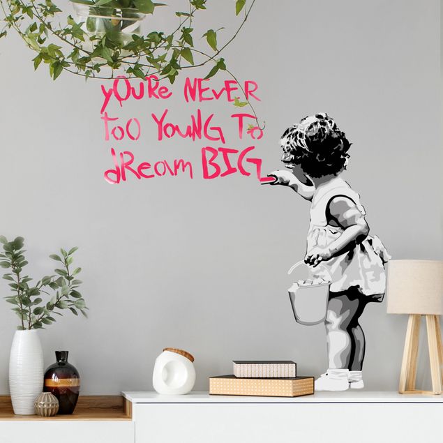 Kids room decor Dream Big - Brandalised ft. Graffiti by Banksy