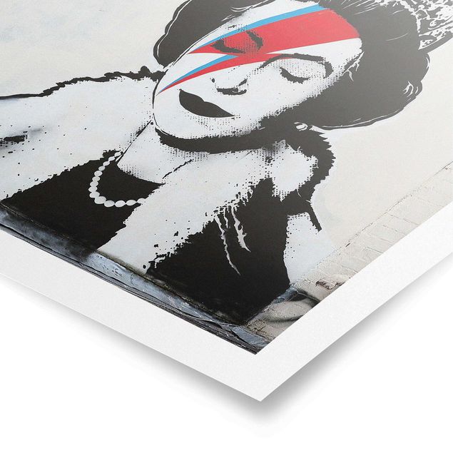 Prints Queen Lizzie Stardust - Brandalised ft. Graffiti by Banksy