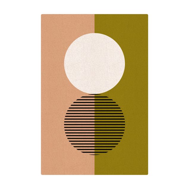 Cork mat - Bauhaus Ulm Green - Portrait format 2:3