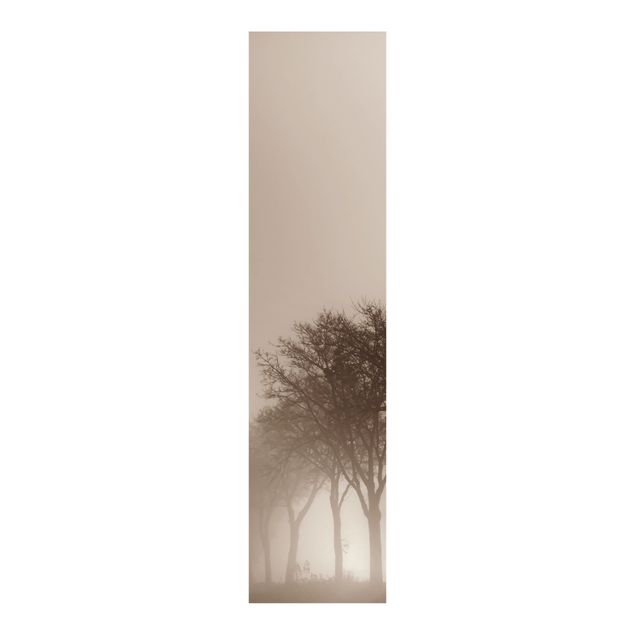 Sliding panel curtains landscape Abstract Graphics In Peach-Colour