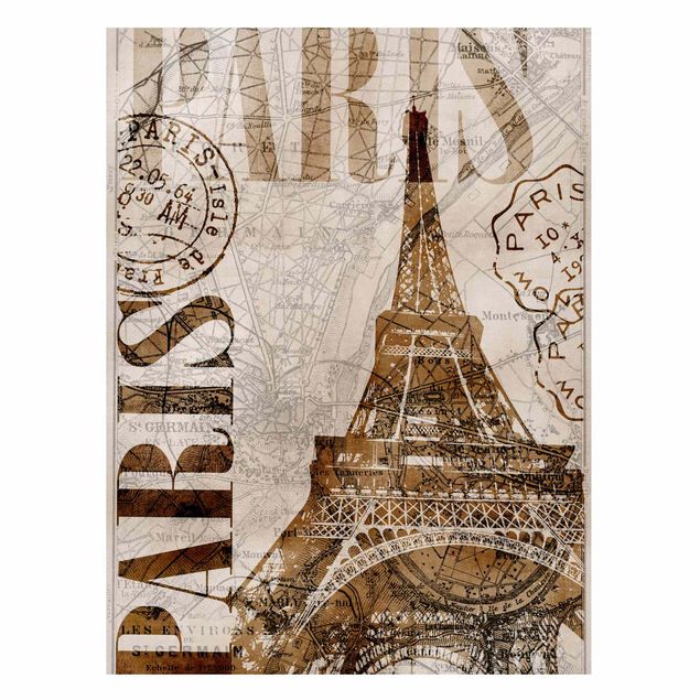Prints Paris Shabby Chic Collage - Paris