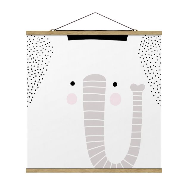 Child wall art Zoo With Patterns - Elephant
