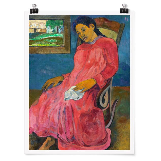 Art posters Paul Gauguin - Faaturuma (Melancholic)