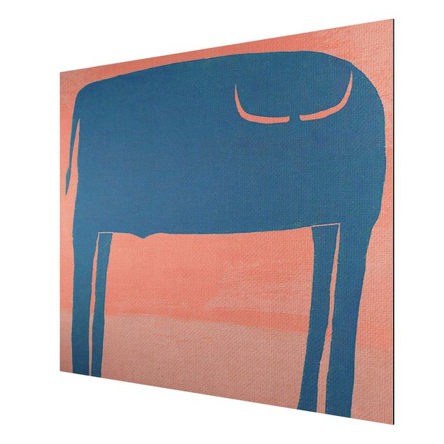 Prints abstract Blue Bull