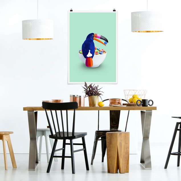 Art posters Breakfast With Toucan
