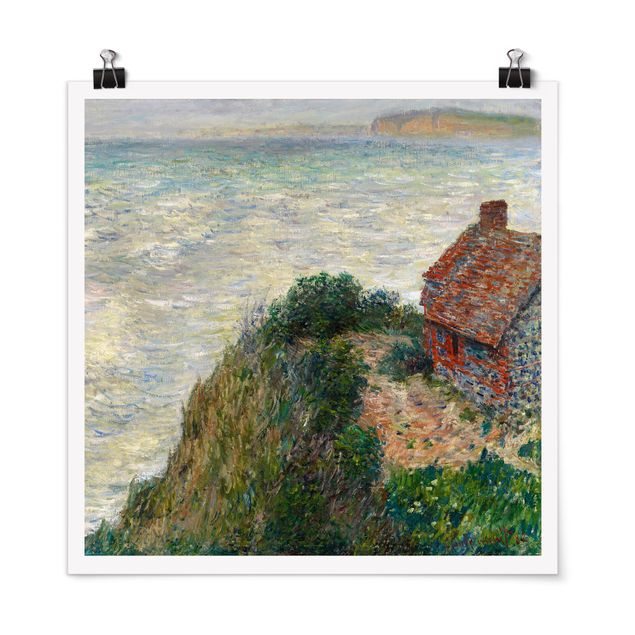 Prints fishes Claude Monet - Fisherman's house at Petit Ailly