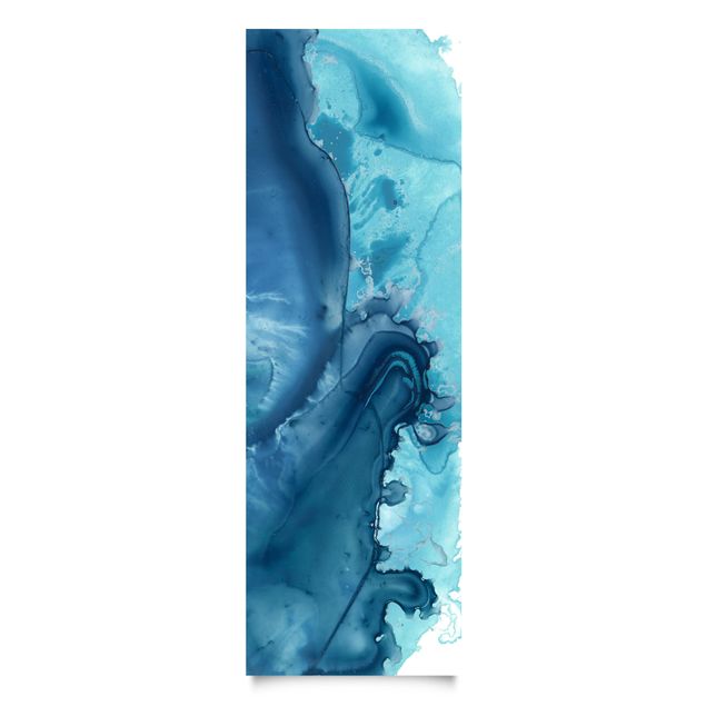 Adhesive films blue Wave Watercolour Blue l