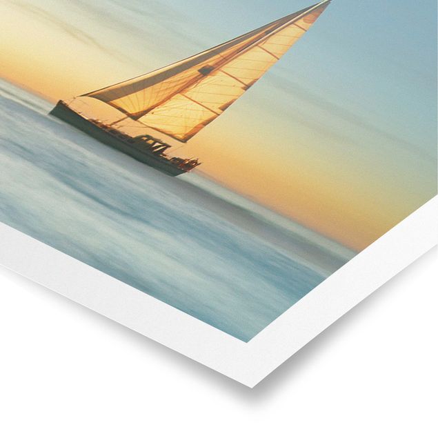 Contemporary art prints Sailboats On the Ocean