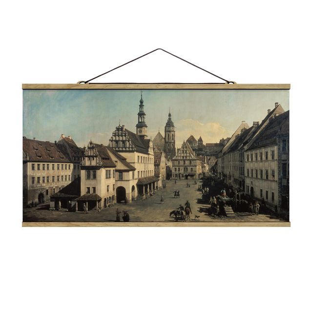 Art style Bernardo Bellotto - The Market Square In Pirna